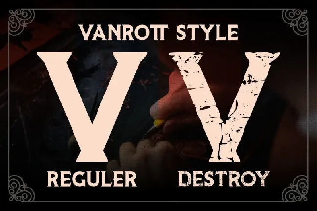 Vanrott Display font