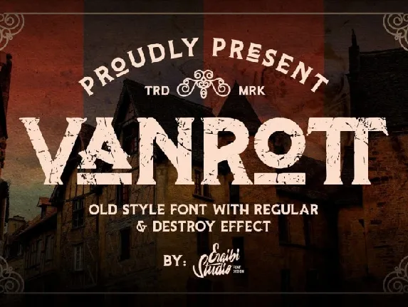 Vanrott Display font