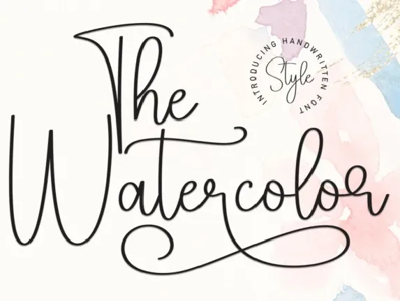 The Watercolor font