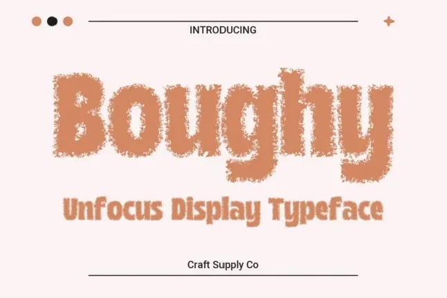 Boughy Unfocus font