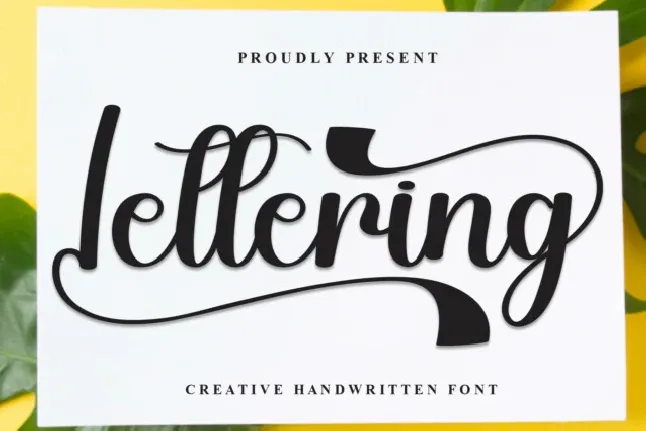 Lettering Calligraphy font