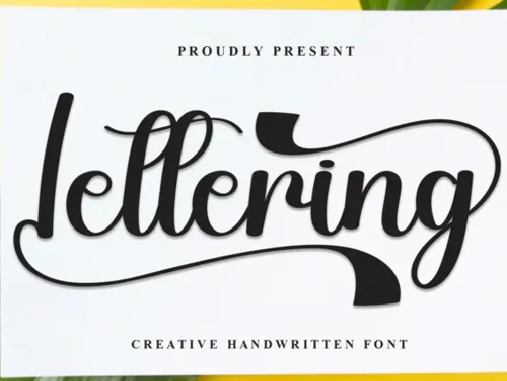 Lettering Calligraphy font