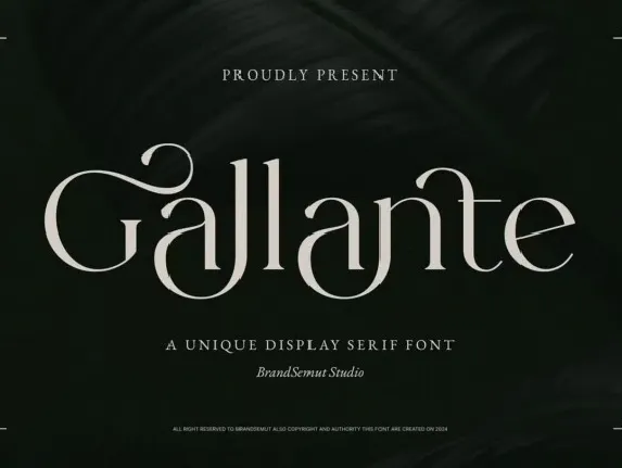 Gallante font