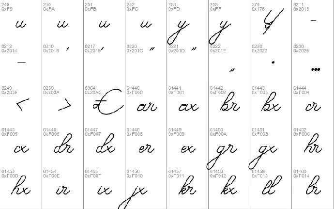 Subtle Handwritten font