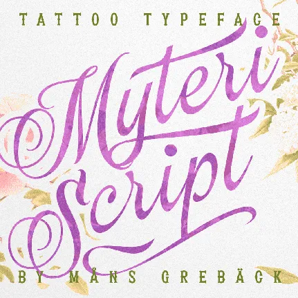 Myteri Script PERSONAL USE ONLY font