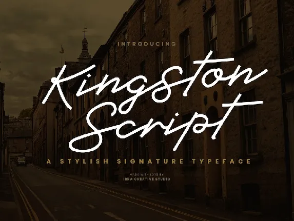 Kingston Script font