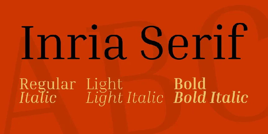 Inria Serif font