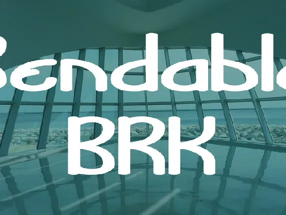 Bendable BRK font