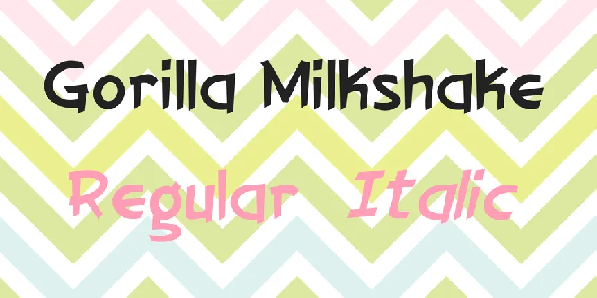 Gorilla Milkshake font