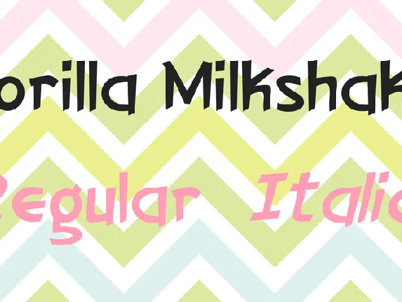 Gorilla Milkshake font