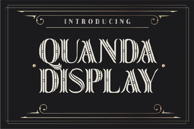 Quanda Display font