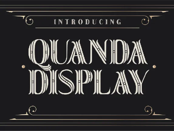 Quanda Display font