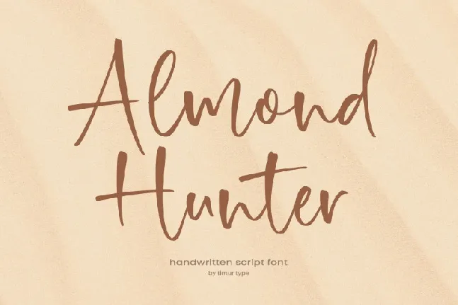 Almond Hunter font