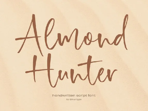 Almond Hunter font