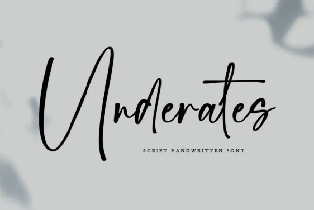 Underates font