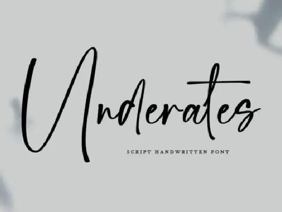 Underates font