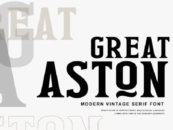 Great Aston font