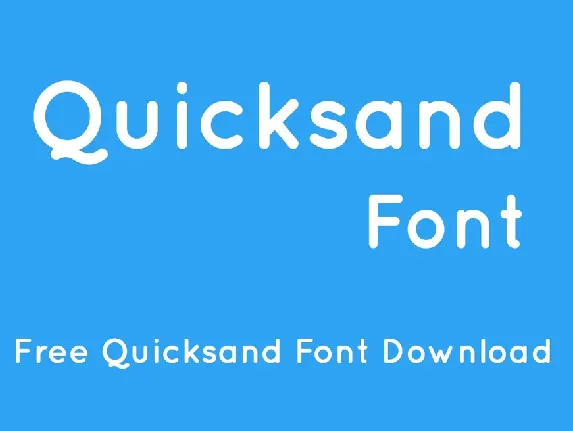 Quicksand Family font