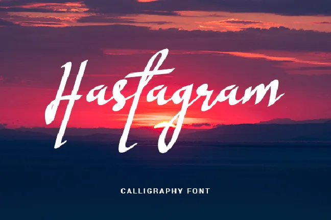 Hastagram Calligraphy font