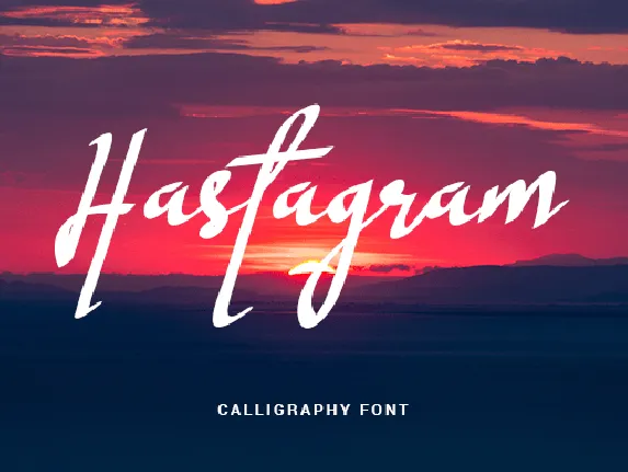 Hastagram Calligraphy font