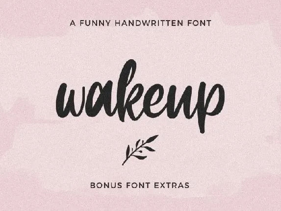 Wakeup Script font