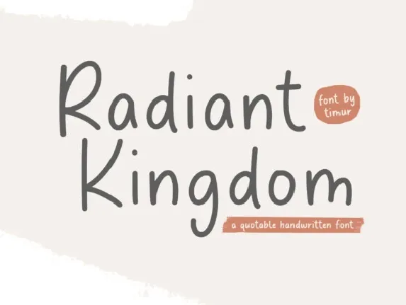 Radiant Kingdom font