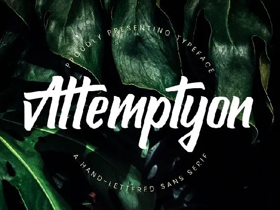 Attemptyon Handwritten font