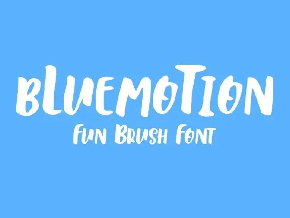 bLuemoTion font