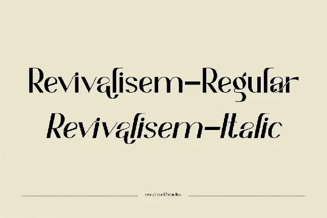 Revivalisem-demo font