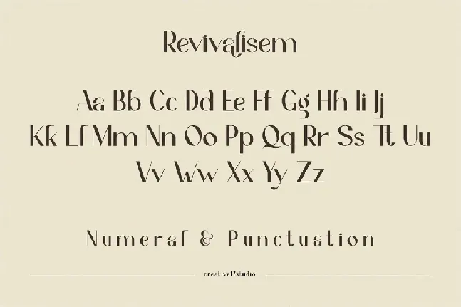 Revivalisem-demo font