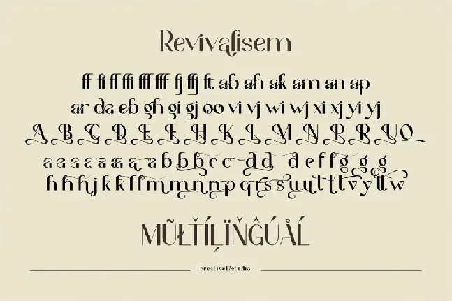 Revivalisem-demo font