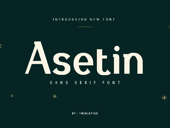 Asetin Personaluse font