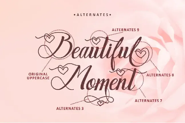 Blooming Memories font