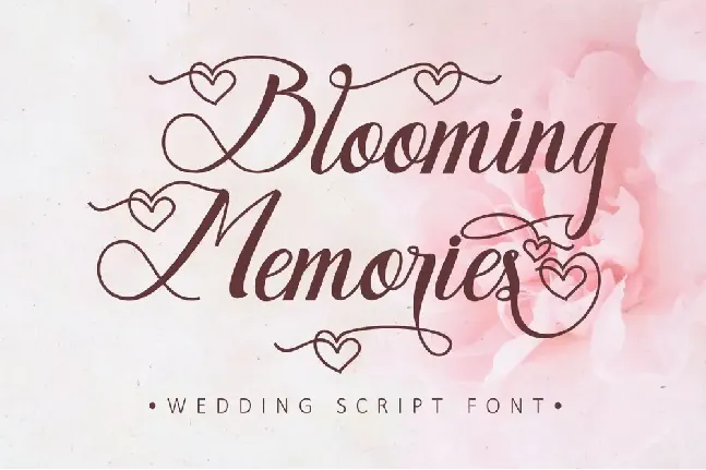 Blooming Memories font