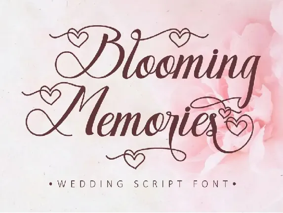 Blooming Memories font