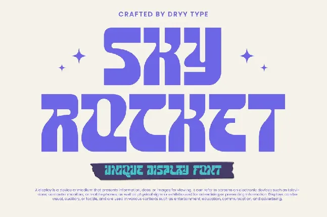 Sky Rocket font