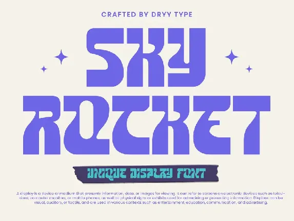 Sky Rocket font