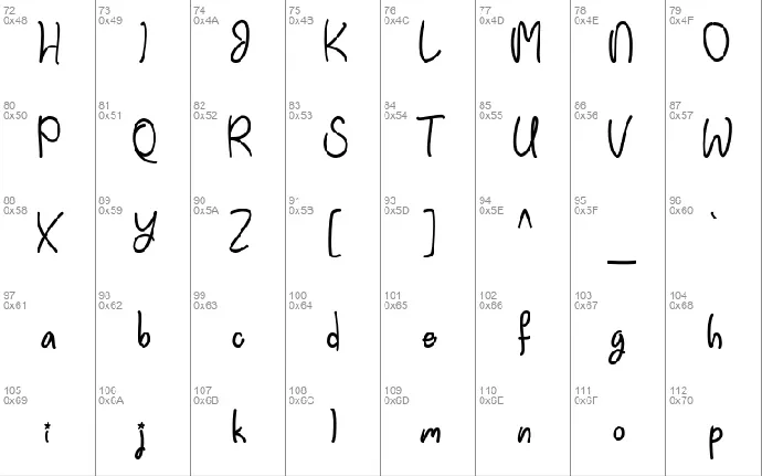 Einhorn Schrift font