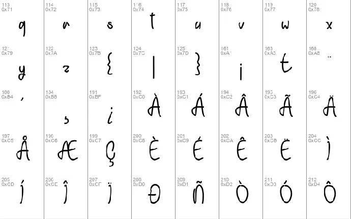 Einhorn Schrift font