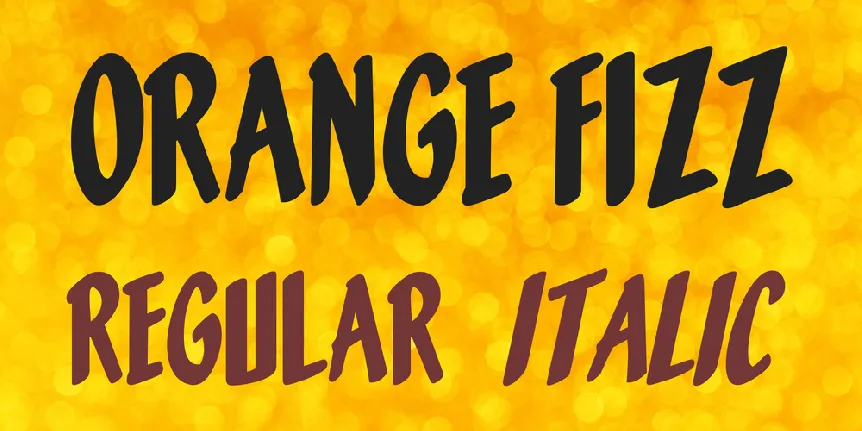 Orange Fizz font