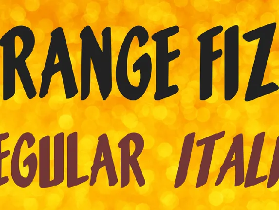 Orange Fizz font