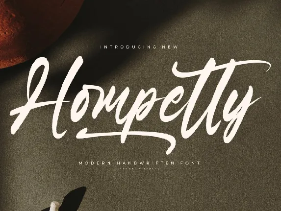 Hompetty DEMO VERSION font