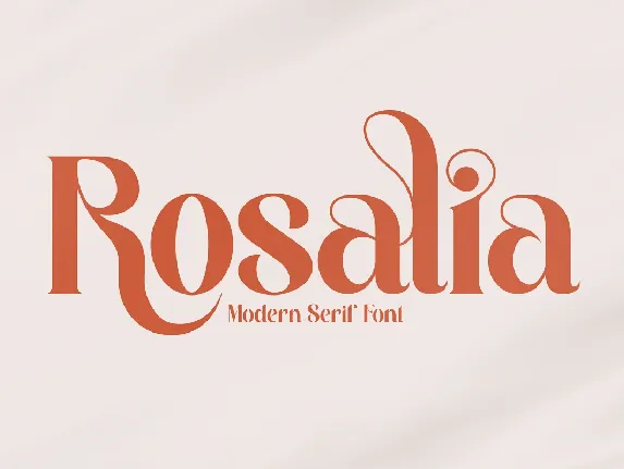 Rosalia font