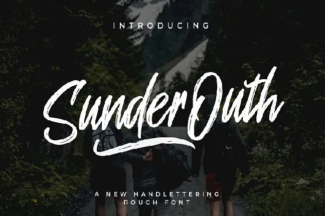 Sunder Outh Brush font