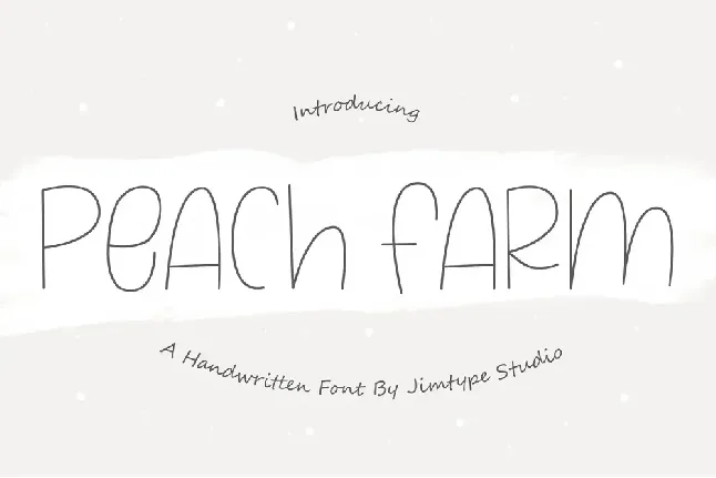 PeachFarm_PERSONALUSEONLY font