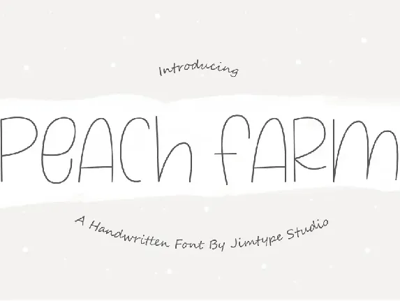 PeachFarm_PERSONALUSEONLY font