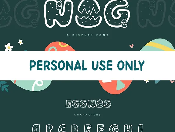 Eggnog font