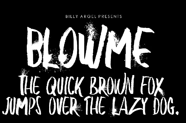 BLOW ME PERSONAL USE font