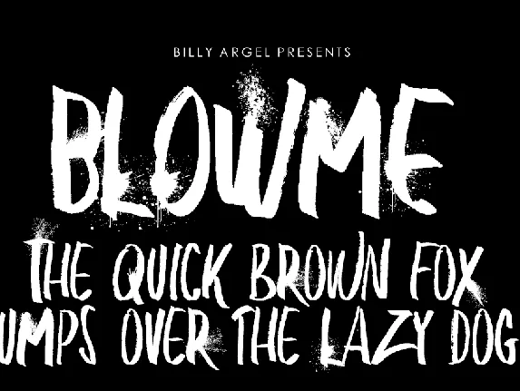 BLOW ME PERSONAL USE font