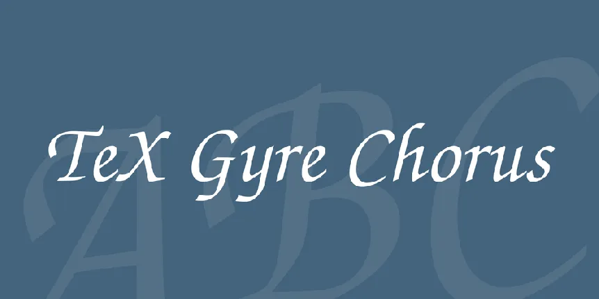 TeX Gyre Chorus font